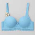 Women's Half Cup Push-Up Breathable Bra – One-Piece Comfort