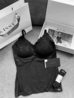 Camisole Lace Bra Top/panty  - Black - Image 3
