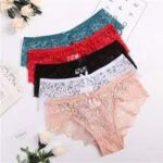 Elegant Lace Mid-Rise Panty – Teal Comfort Fit Lace Briefs – Soft & Stylish - Image 7