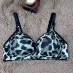 Wirefree Leopard Print Bra – Soft, Comfortable Everyday Fit